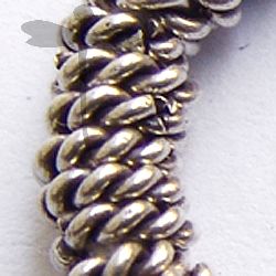 Hill Tribe Silver Twist Ring Beads