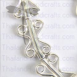 Hill Tribe Silver Butterfly Beads Strand.