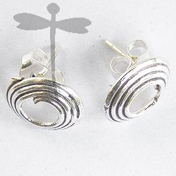 HILL TRIBE SILVER SPIRAL EARRINGS







