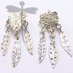 HILL TRIBE SILVER HANGING LEAF EARRINGS







E