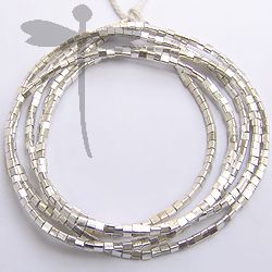 Fine Karen Silver Mini Plain Triangular Beads Strand