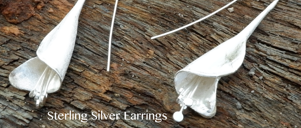 Highly polished sterling silver earrings available on Thailandhandicrafts.com, V1 Collection