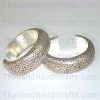 Hill Tribe Silver Hammered Bangle